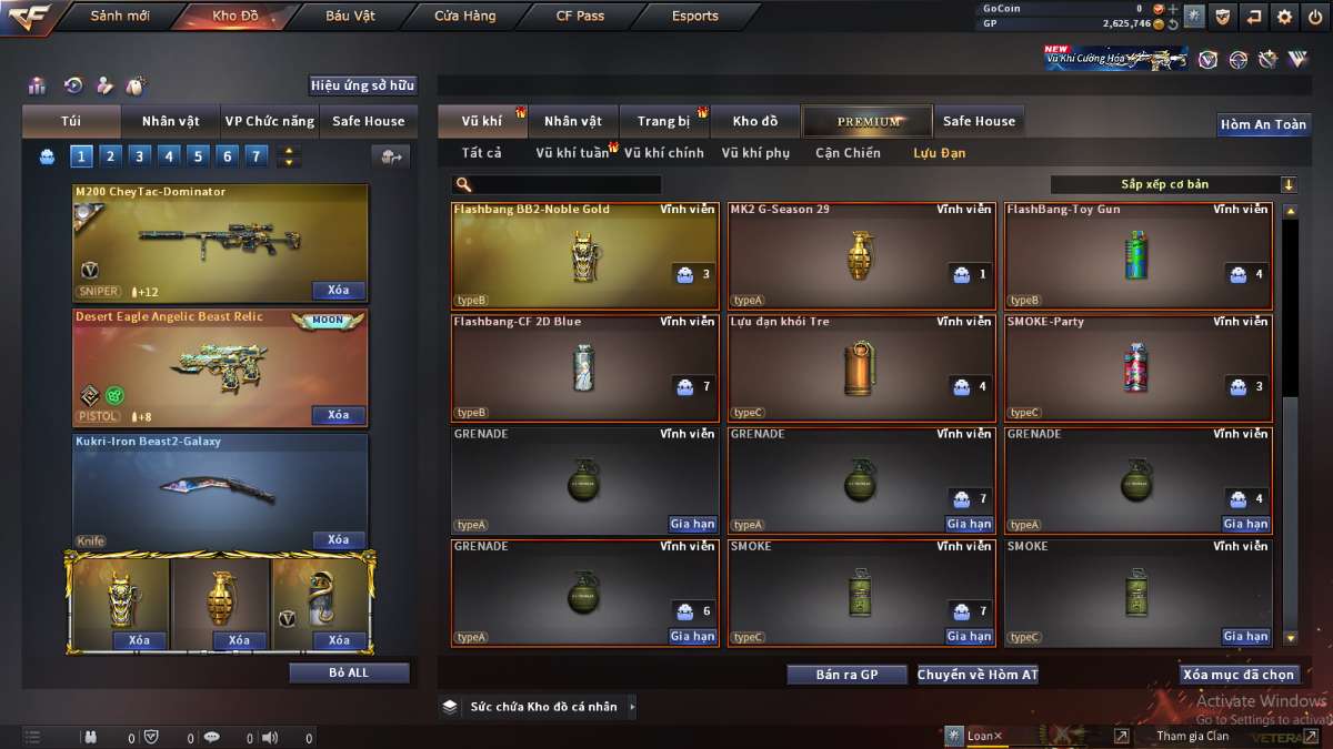 shop acc cf uy tin gia re